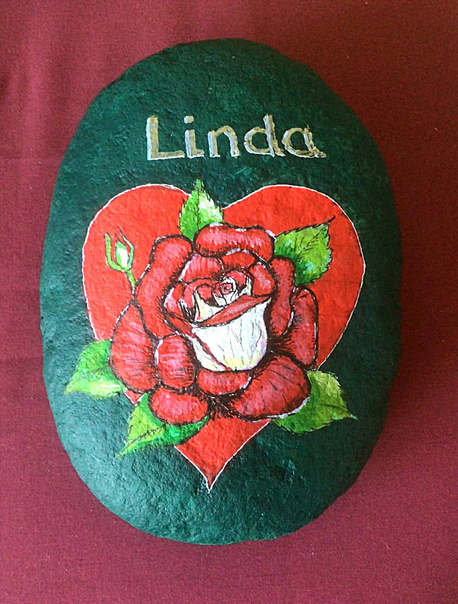 Pebble Example Memorial Pebble, Memorial Pebble Example